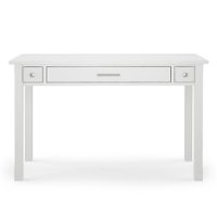 Simpli Home - Avalon Solid Wood Contemporary 47 inch Wide Writing Office Desk - White - Front_Zoom