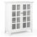 Angle. Simpli Home - Acadian SOLID WOOD 39 inch Wide Transitional Medium Storage Cabinet in White - White.