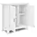 Left. Simpli Home - Burlington SOLID WOOD 30 inch Wide Transitional Low Storage Cabinet in White - White.