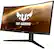Angle. ASUS - TUF Gaming 34"LCD Curved WQHD FreeSync Monitor (2 x HDMI 2.0 Input, 2 x DisplayPort 1.4 Input, 1 x USB Type-B Input) - Black.