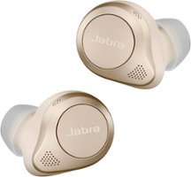 Jabra - Elite 85t True Wireless Advanced Active Noise Cancelling Earbuds - Gold Beige - Front_Zoom