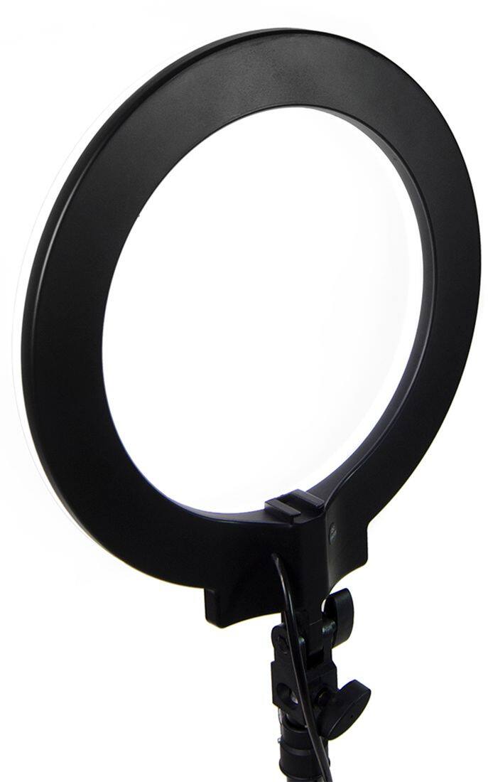Alt View 14. Savage Universal - 12" RGB Tabletop Ring Light with Stand, Mirror, Phone Holder and Carry Bag - Black.