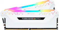 Front. CORSAIR - VENGEANCE PRO 32GB (2PK x 16GB) 3200MHz DDR4 C16 DIMM Desktop Memory with RGB lighting.