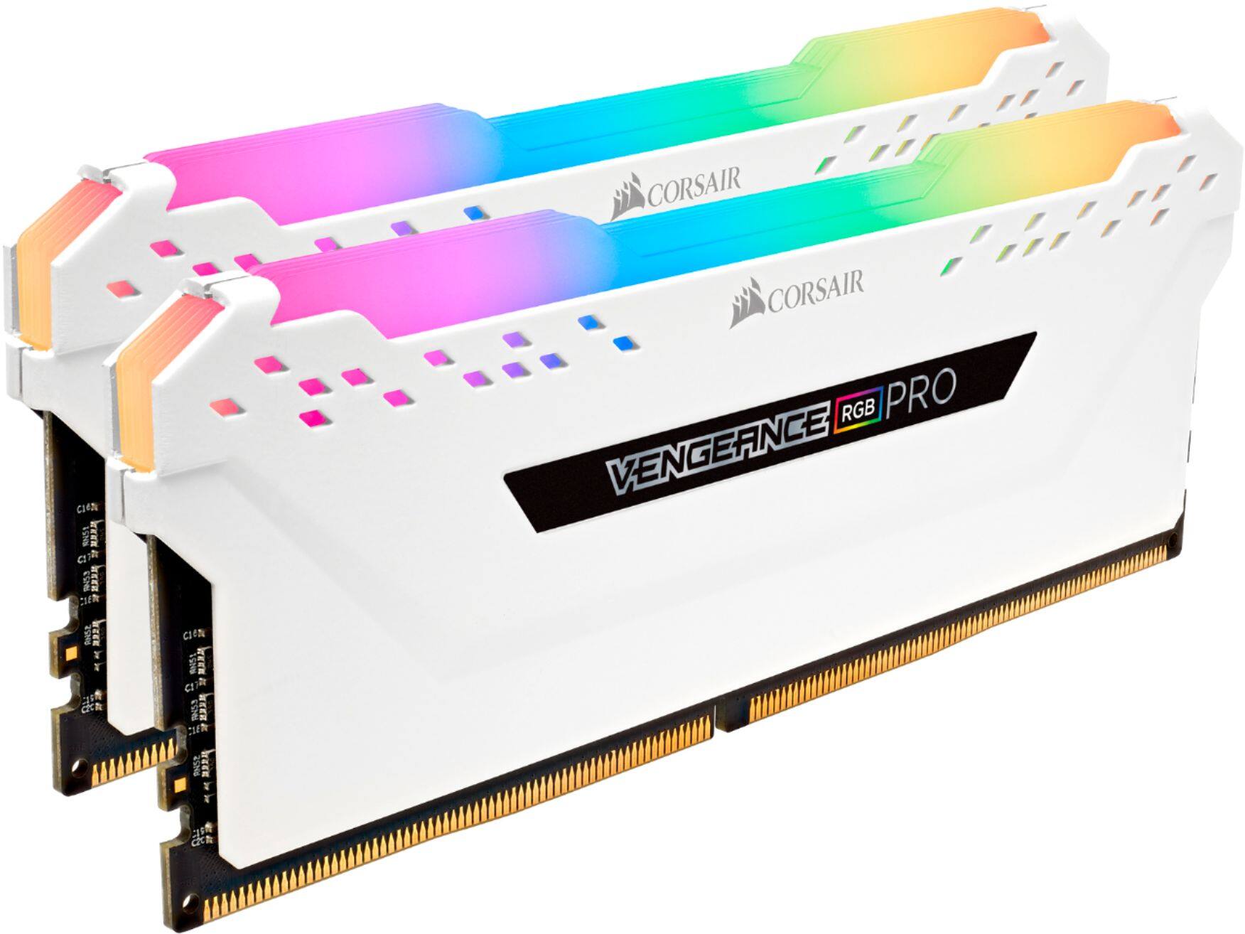 Alt View 11. CORSAIR - VENGEANCE PRO 32GB (2PK x 16GB) 3200MHz DDR4 C16 DIMM Desktop Memory with RGB lighting.