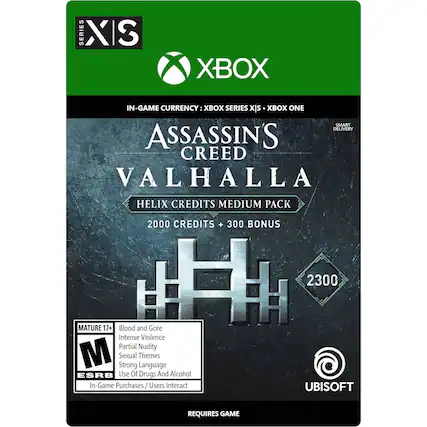 Front. Ubisoft - Assassin's Creed Valhalla Helix Credits Medium Pack 2,300 Credits.