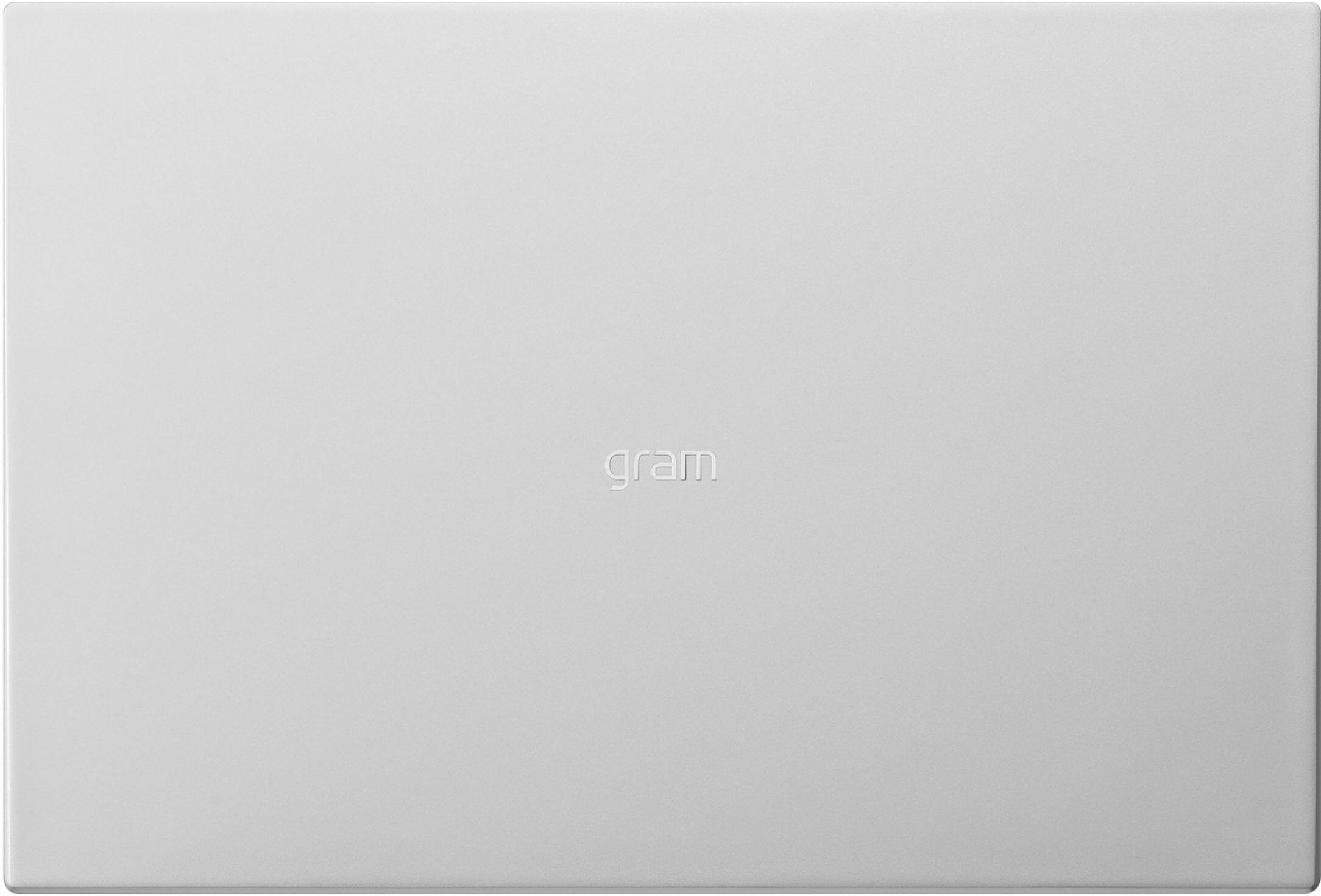 Alt View 3. LG - gram 16” WQXGA Laptop – Intel Evo Platform Core i7 – 16GB RAM – 1TB NVMe Solid State Drive - Silver.