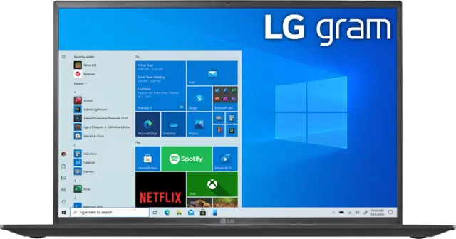Front. LG - gram 16” WQXGA Laptop – Intel Evo Platform Core i7 – 16GB RAM – 1TB NVMe Solid State Drive - Black.