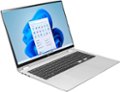 Angle Zoom. LG - gram 2-in-1 16” WQXGA Laptop – Intel Evo Platform Core i7 – 16GB RAM – 2TB NVMe Solid State Drive - Silver.