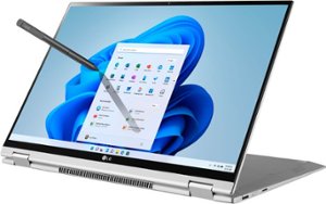 LG - gram 2-in-1 16” WQXGA Laptop – Intel Evo Platform Core i7 – 16GB RAM – 2TB NVMe Solid State Drive - Silver - Front_Zoom