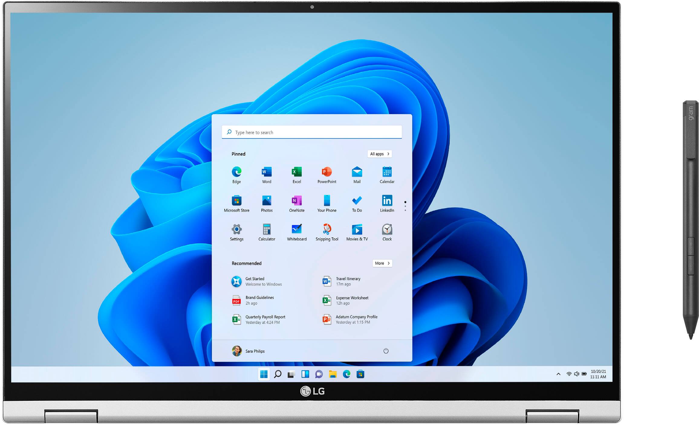 Alt View 17. LG - gram 2-in-1 16” WQXGA Laptop – Intel Evo Platform Core i7 – 16GB RAM – 2TB NVMe Solid State Drive.