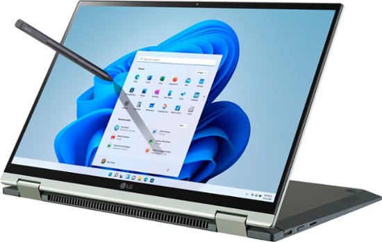 LG gram 2-in-1 14” WUXGA Laptop – Intel Core i7 – 16GB RAM – 1TB NVMe Solid State Drive – Green