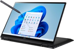 LG - gram 2-in-1 14” WUXGA Laptop – Intel Evo Platform Core i7 – 16GB RAM – 1TB NVMe Solid State Drive - Black - Front_Zoom