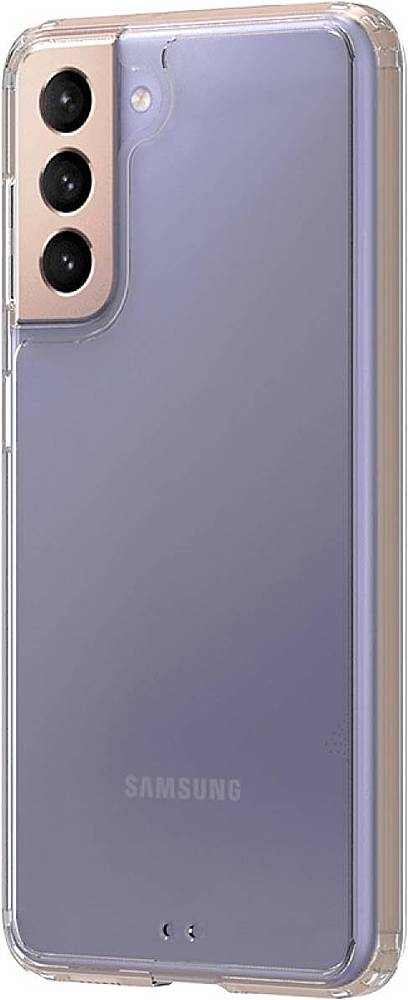 Left View: SaharaCase - AirBoost Shield Case for Samsung Galaxy S21 Ultra 5G - Clear
