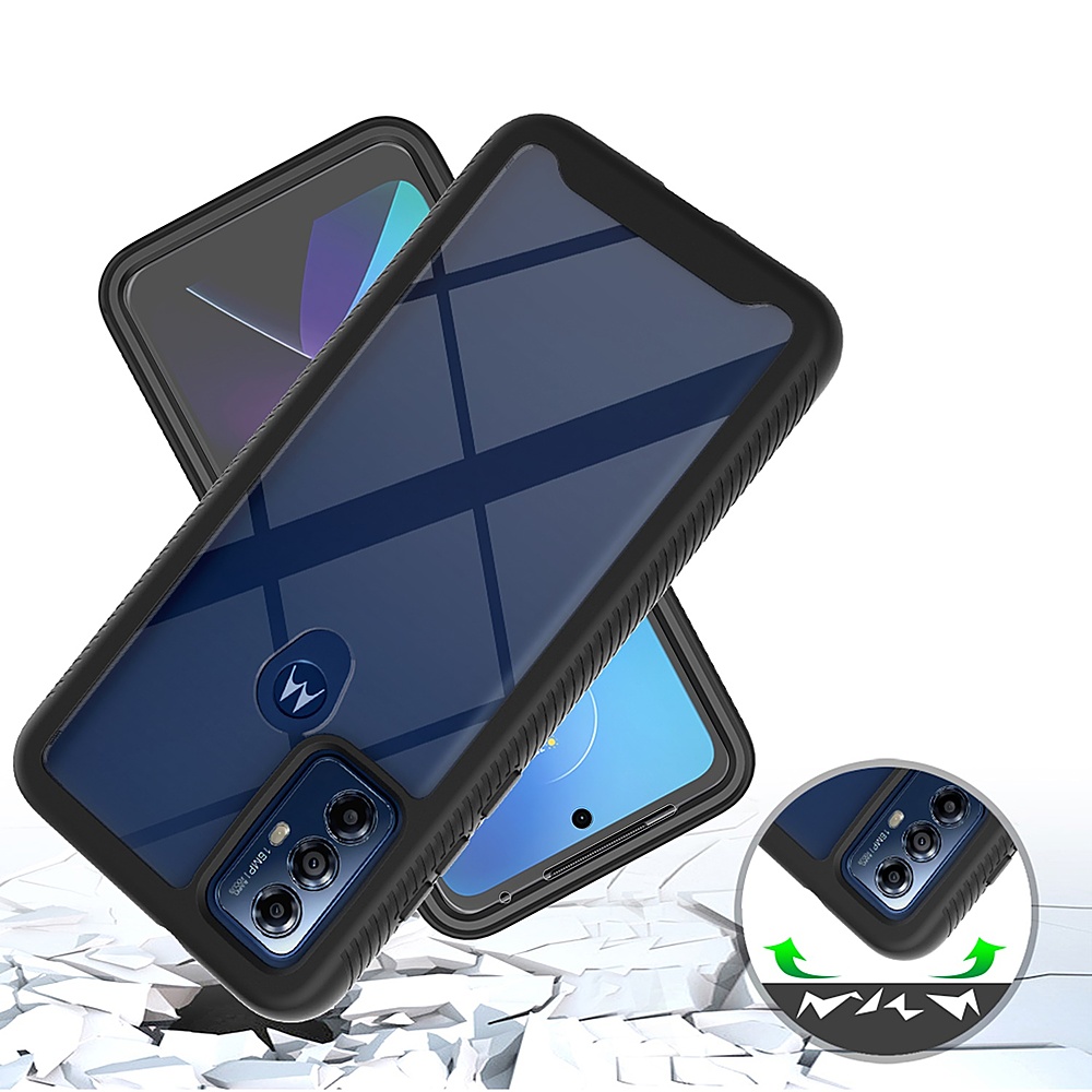 SaharaCase GRIP Series Case for Motorola Moto G Play (2021) Black
