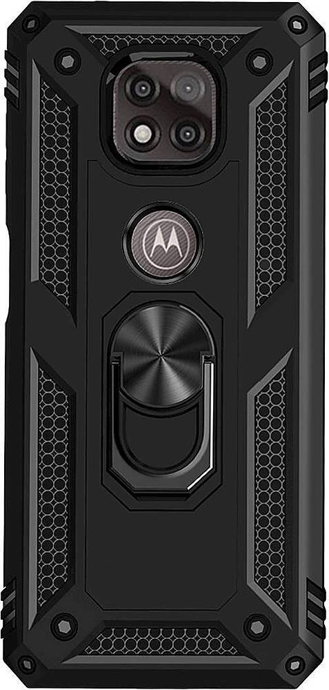 Alt View 1. SaharaCase - Military Kickstand Series Carrying Case for Motorola Moto G Power (9th Gen) 2021 - Black.