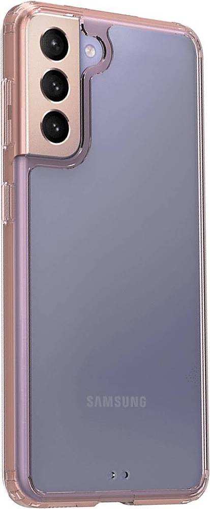 Angle View: SaharaCase - Hard Shell Series Case for Samsung Galaxy S21 5G - Clear Rose Gold