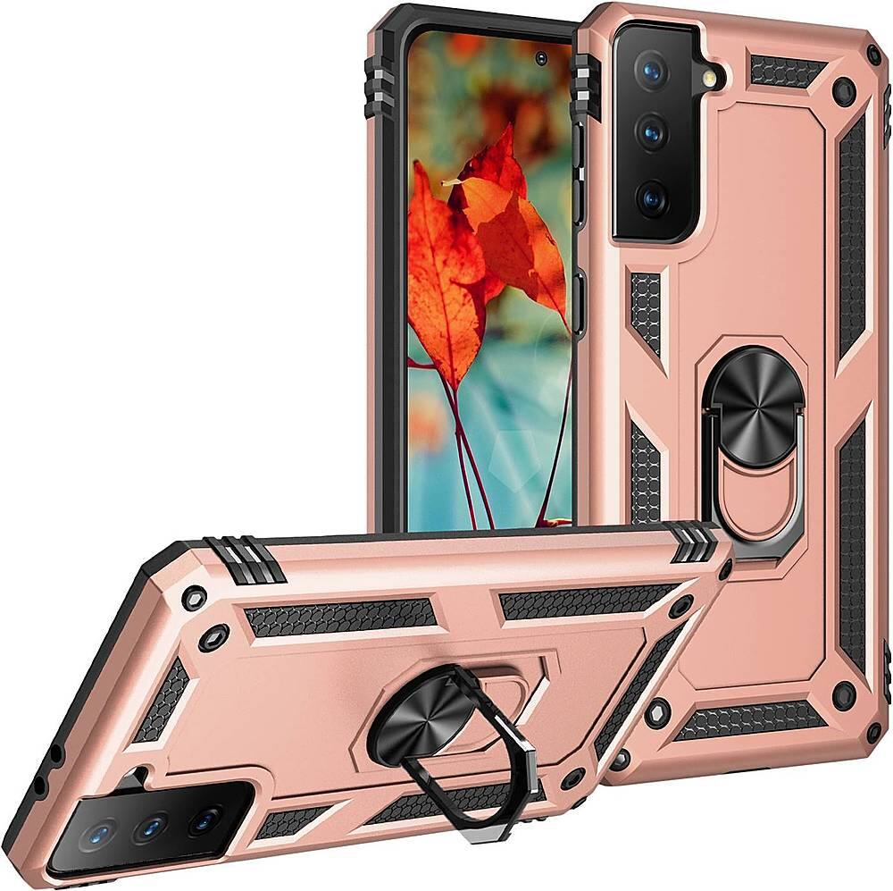 Alt View 13. SaharaCase - Military Kickstand Series Case for Samsung Galaxy S21+ 5G - Rose Gold.