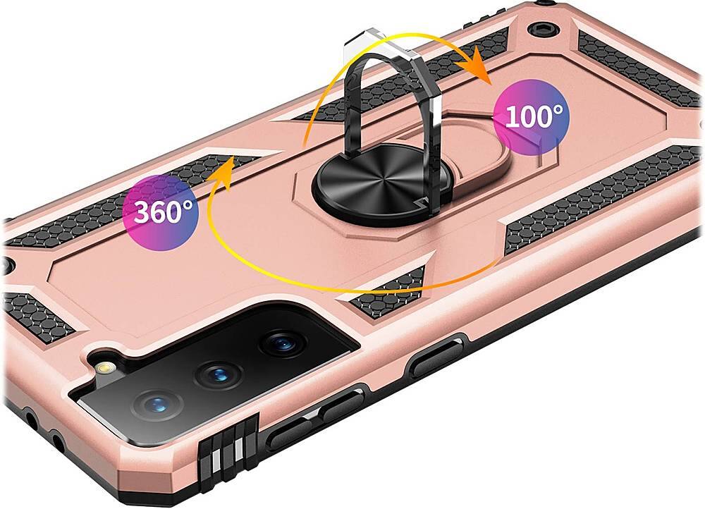 Alt View 17. SaharaCase - Military Kickstand Series Case for Samsung Galaxy S21+ 5G - Rose Gold.