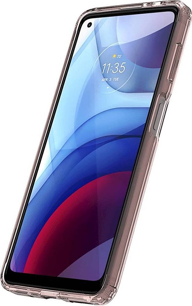 Alt View 12. SaharaCase - Hard Shell Series Case for Motorola Moto G Power (2021) - Clear Rose Gold.