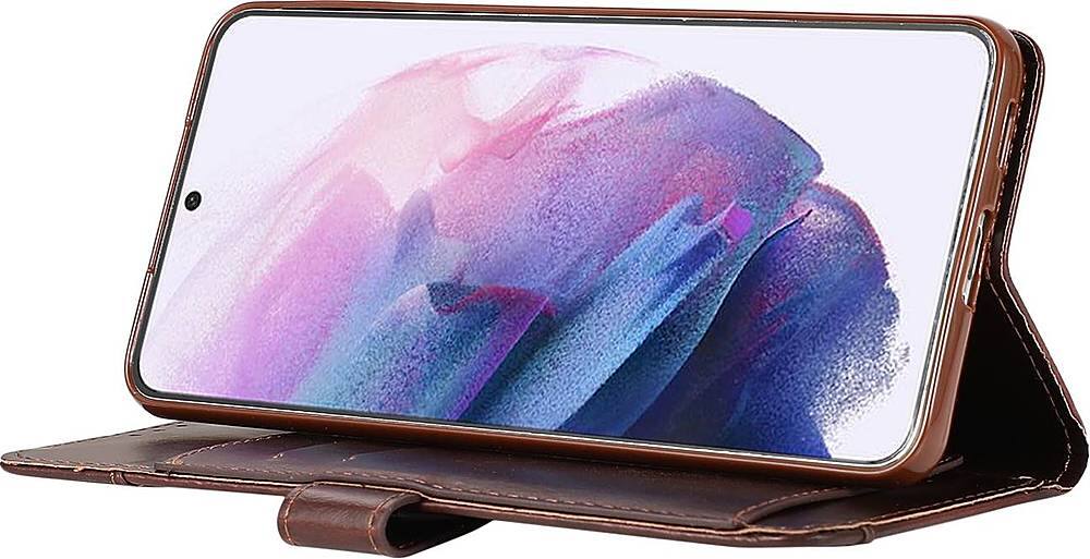 Alt View 16. SaharaCase - Folio Wallet Case for Samsung Galaxy S21+ 5G - Brown.