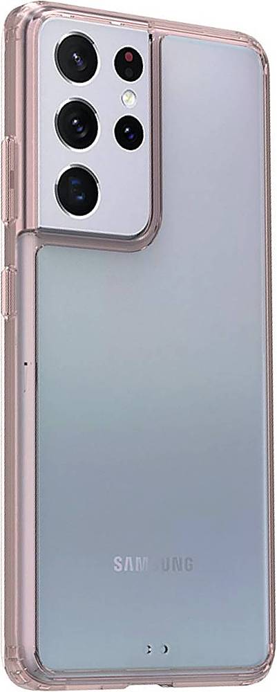 Angle View: SaharaCase - Hard Shell Series Case for Samsung Galaxy S21 Ultra 5G - Clear Rose Gold