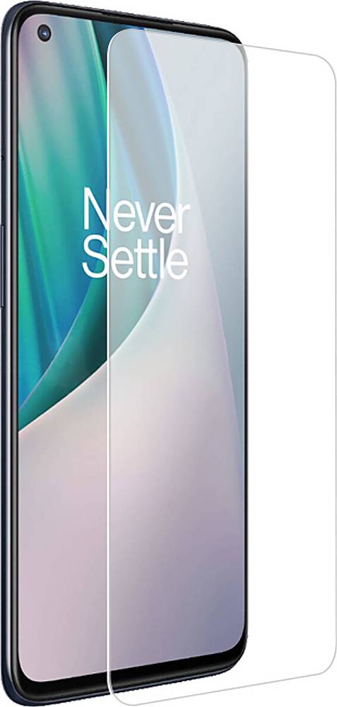 Angle. SaharaCase - ZeroDamage Tempered Glass Screen Protector for OnePlus Nord N10 5G - Clear.