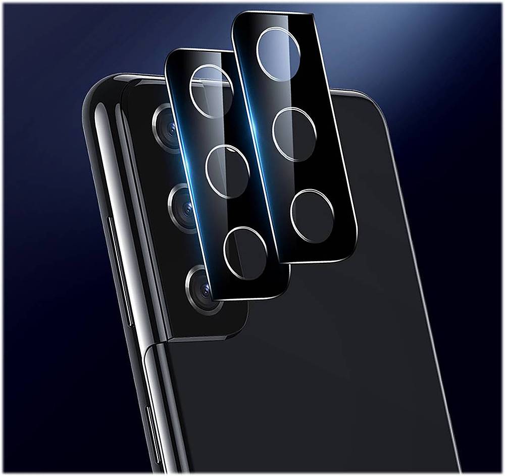 Alt View 12. SaharaCase - FlexiGlass Camera Lens Protector for Samsung Galaxy S21+ 5G (2-Pack) - Black.