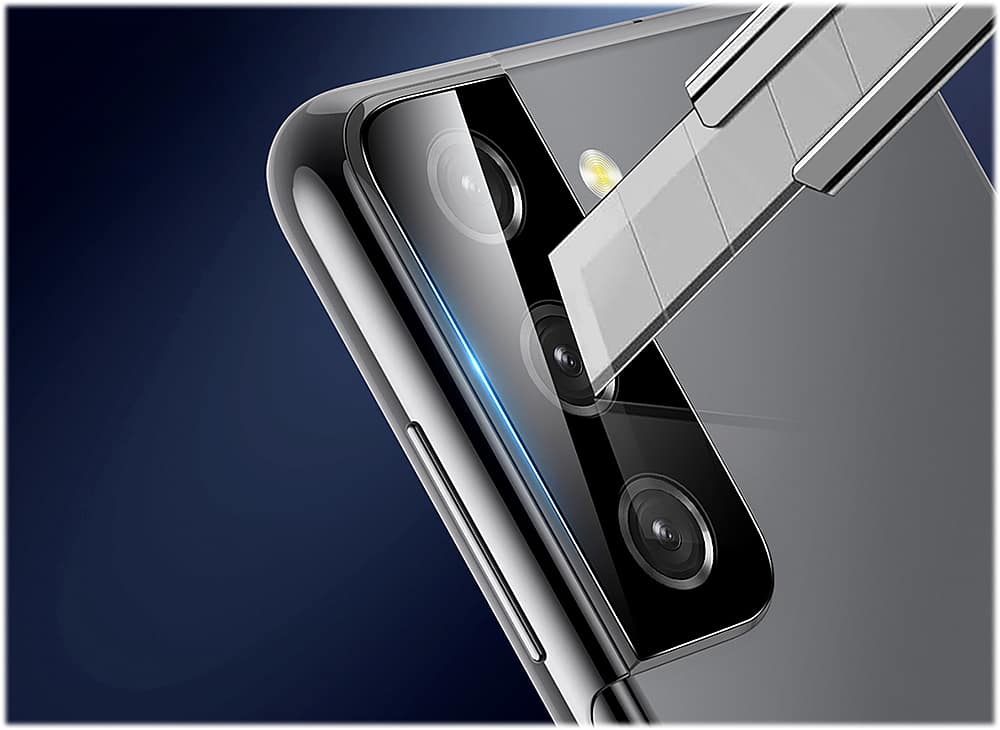 Alt View 14. SaharaCase - FlexiGlass Camera Lens Protector for Samsung Galaxy S21 5G (2-Pack) - Black.