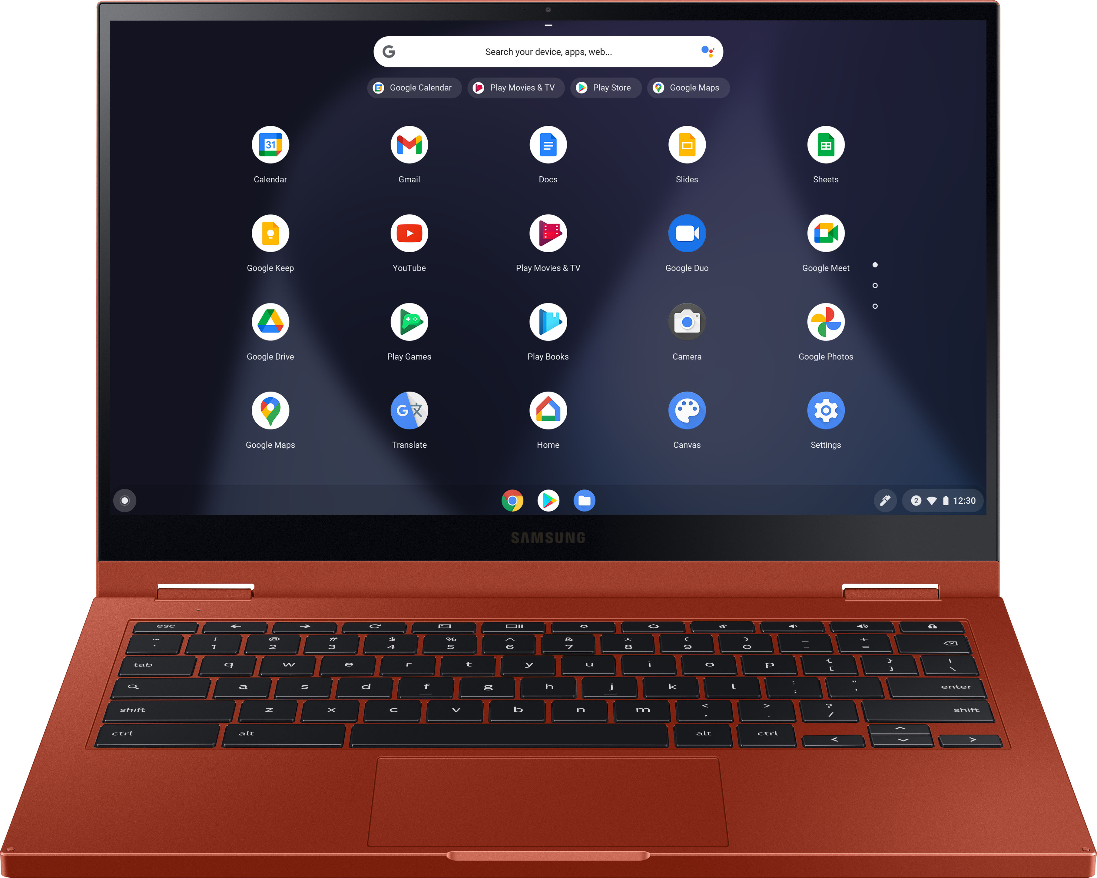 Samsung Galaxy Chromebook Fiesta Red