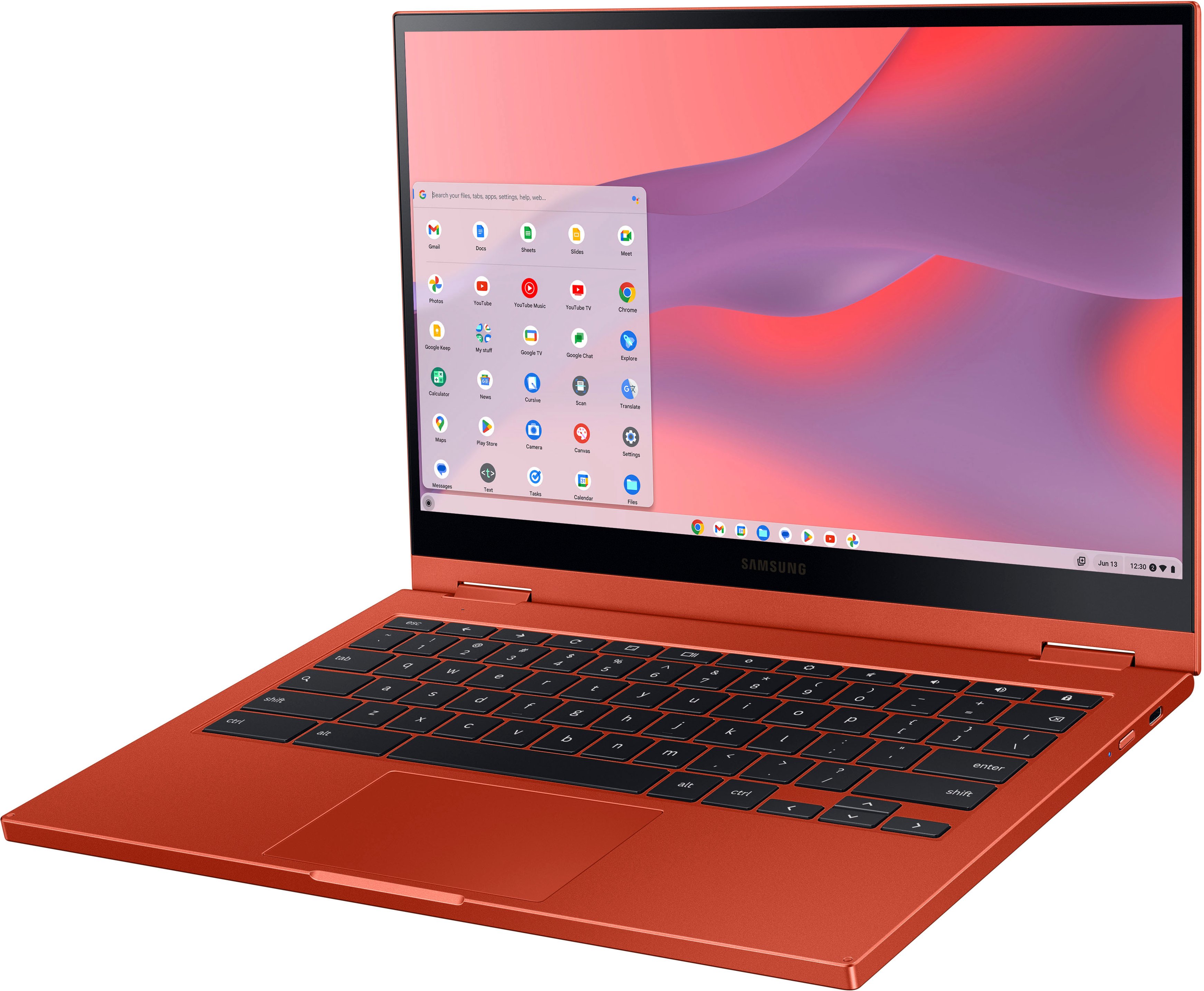 Galaxy Chromebook 2, Intel® Celeron® Processor, 64GB, 4GB RAM, Fiesta Red  Chromebook - XE530QDA-KA2US