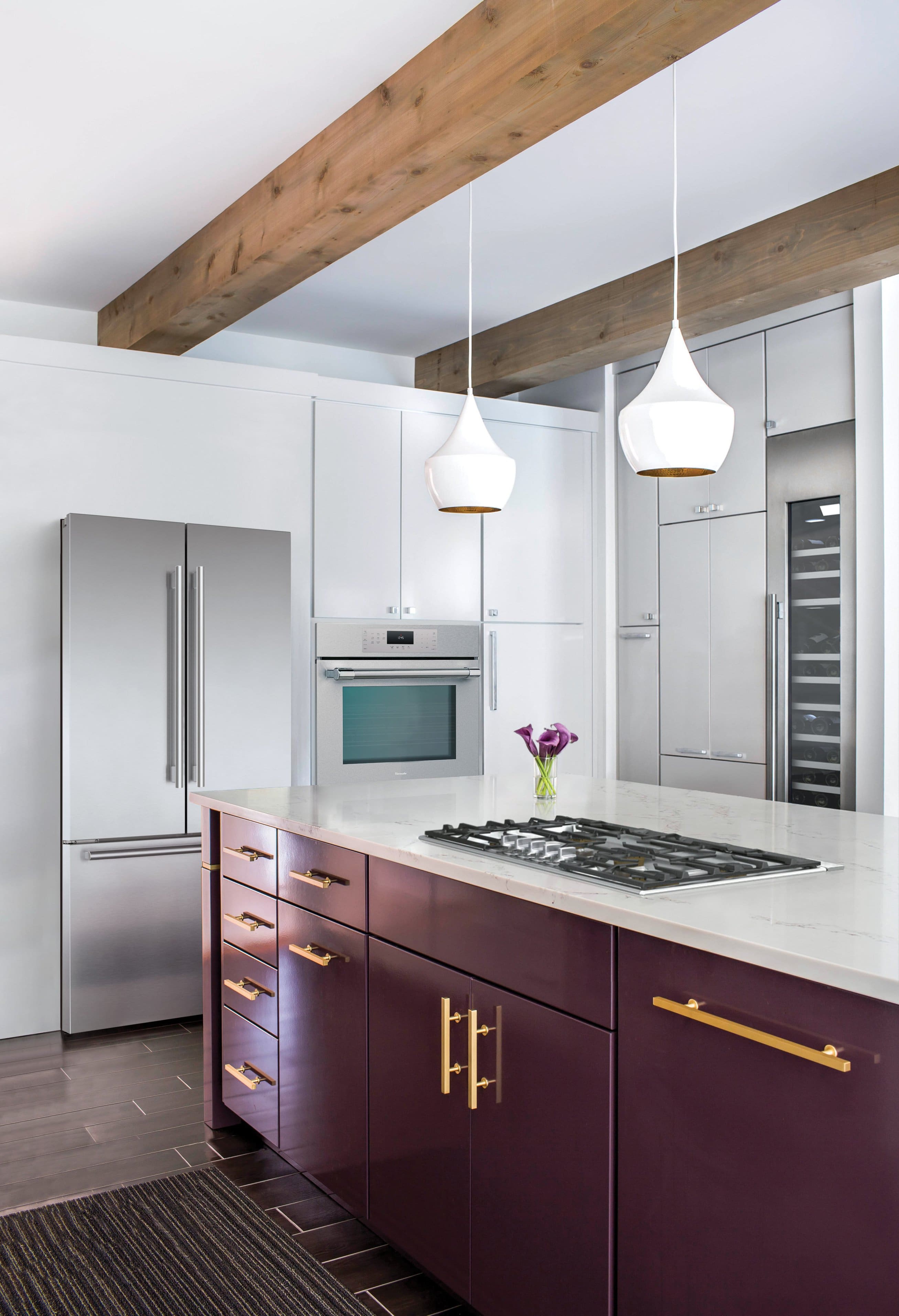 Alt View 15. Thermador - Masterpiece 30" Built-In Single Electric Convection Wall Oven with Professional Handle, HomeConnect - Stainless Steel.