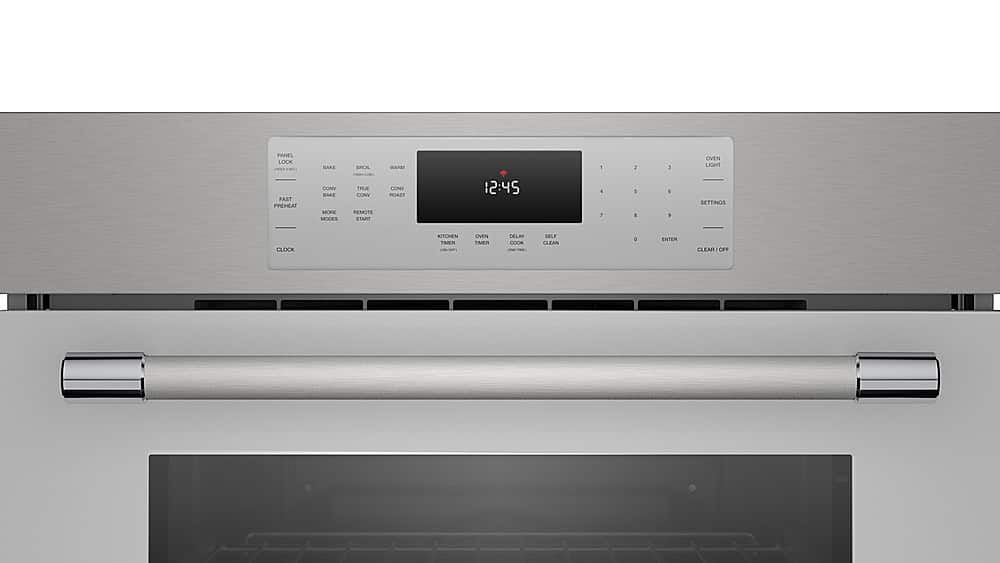 Alt View 2. Thermador - Masterpiece 30" Built-In Single Electric Convection Wall Oven with Professional Handle, HomeConnect - Stainless Steel.