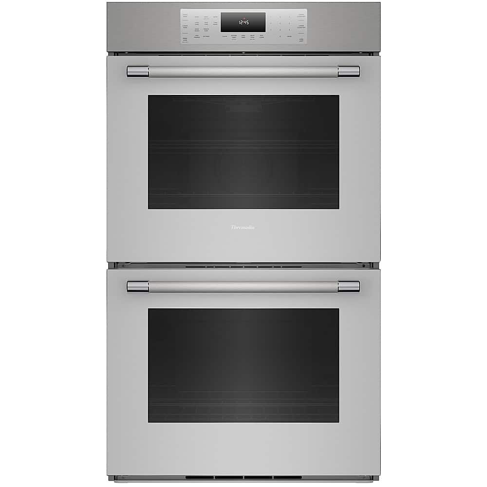Thermador - Masterpiece Series 30" Built-In Double Electric Convection Wall Oven with Professional Handle and Wifi - Silver - Front_Zoom