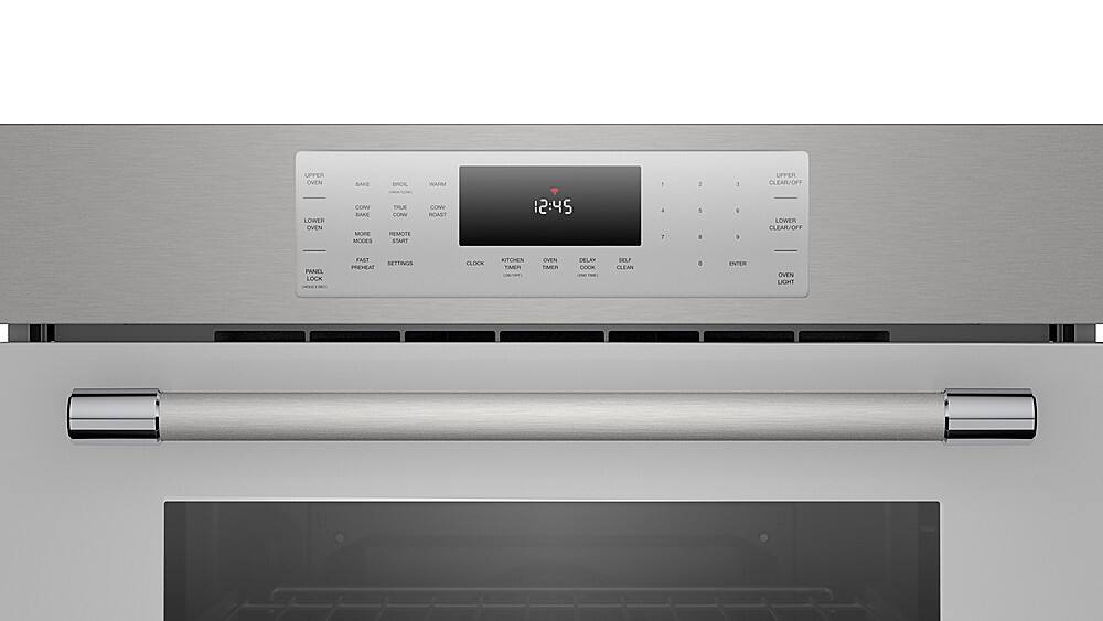 Alt View 2. Thermador - Masterpiece Series 30" Built-In Double Electric Convection Wall Oven with Professional Handle and Wifi - Silver.