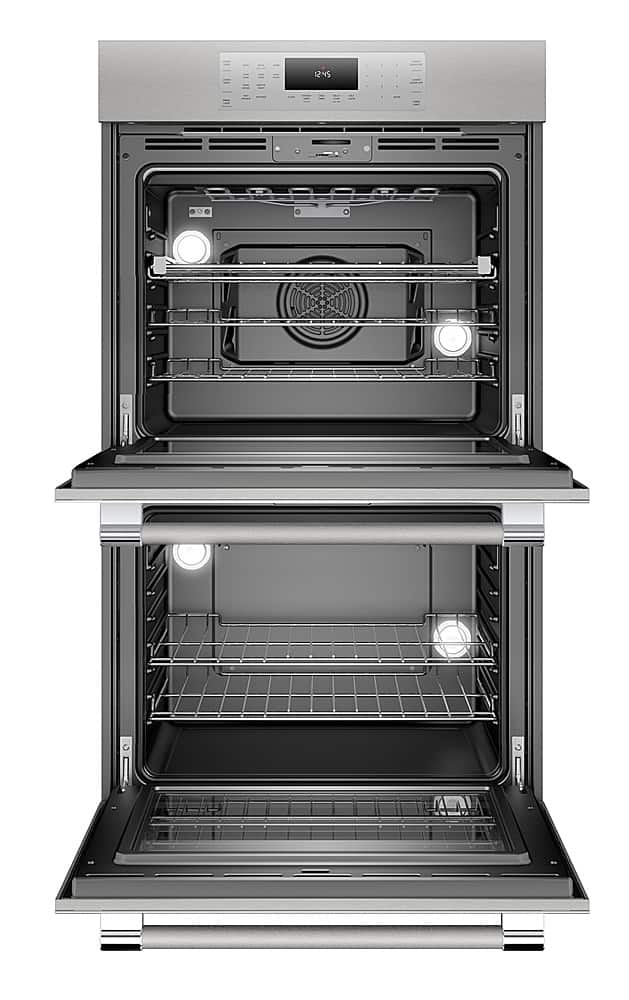 Alt View 1. Thermador - Masterpiece Series 30" Built-In Double Electric Convection Wall Oven with Professional Handle and Wifi - Silver.