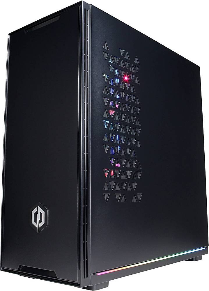 Left View: CyberPowerPC - Gamer Master Gaming Desktop - AMD Ryzen 7 5800X - 16GB Memory - AMD Radeon RX 6800 XT - 1TB SSD - Black