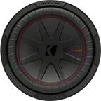 Front. KICKER - CompR 10" Dual-Voice-Coil 2-Ohm Subwoofer - Black.