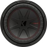 Front Zoom. KICKER - CompR 10" Dual-Voice-Coil 2-Ohm Subwoofer - Black.