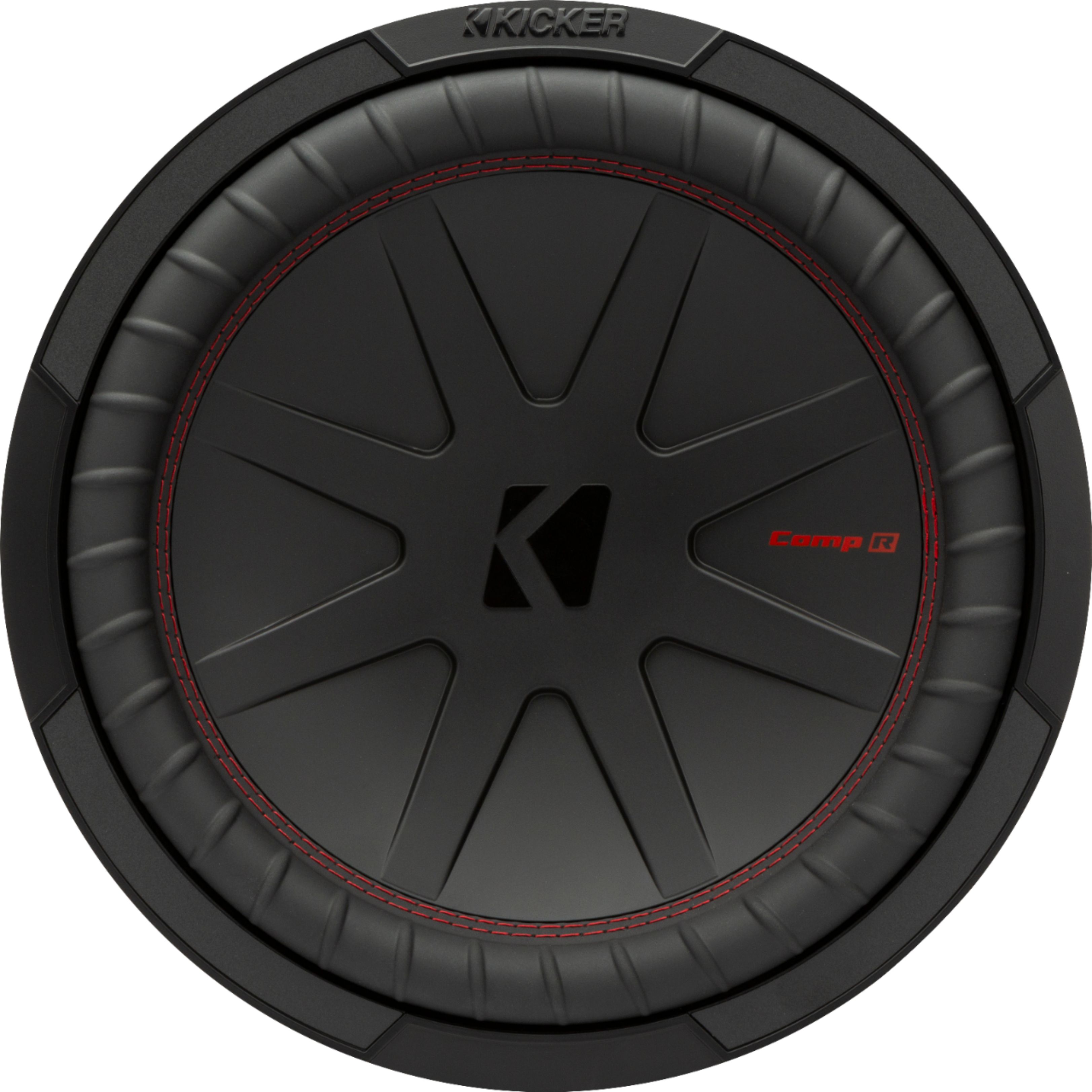 KICKER - CompR 12" Dual-Voice-Coil 2-Ohm Subwoofer - Black