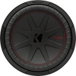 Front. KICKER - CompR 12" Dual-Voice-Coil 2-Ohm Subwoofer - Black.