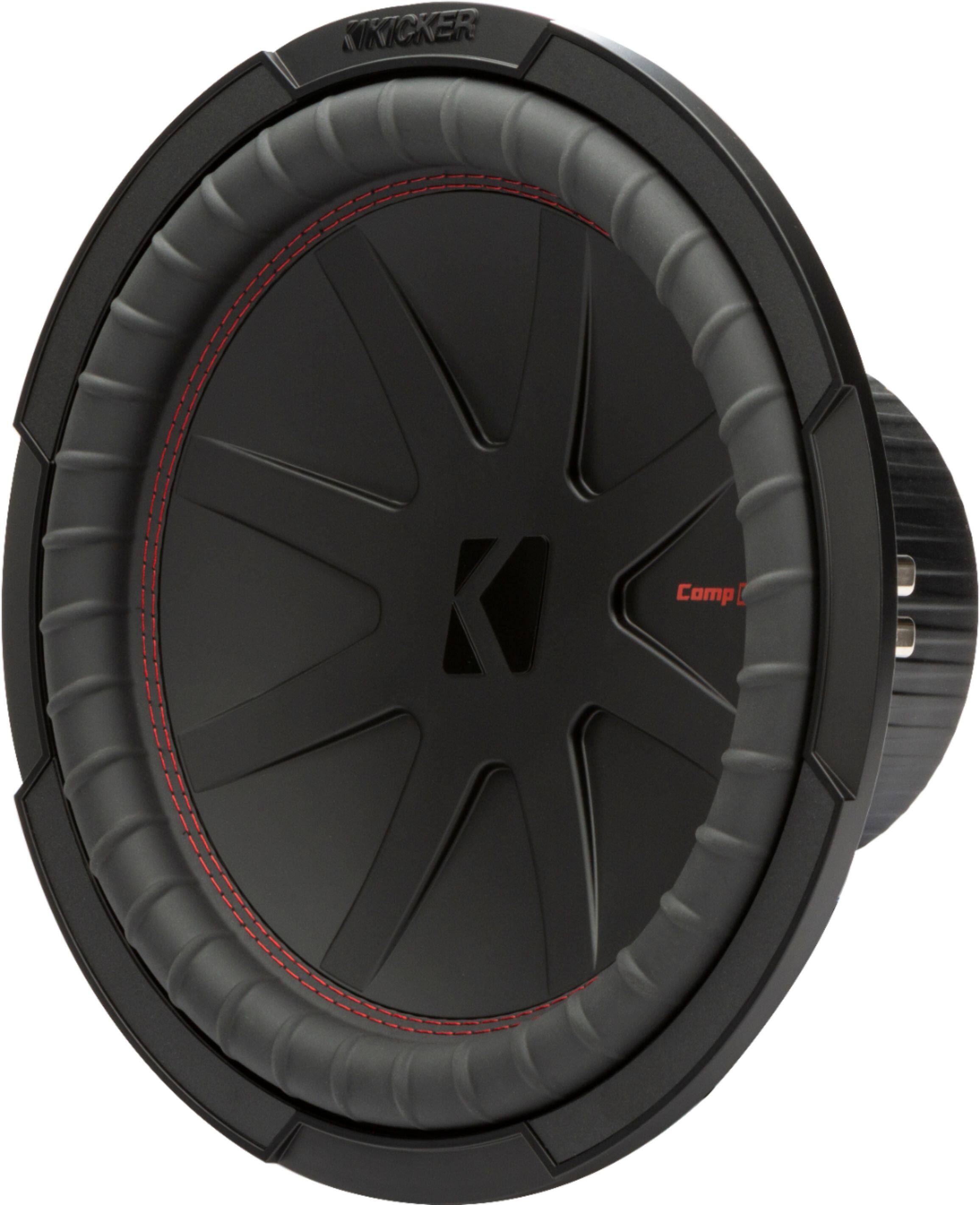 Alt View 11. KICKER - CompR 12" Dual-Voice-Coil 2-Ohm Subwoofer - Black.