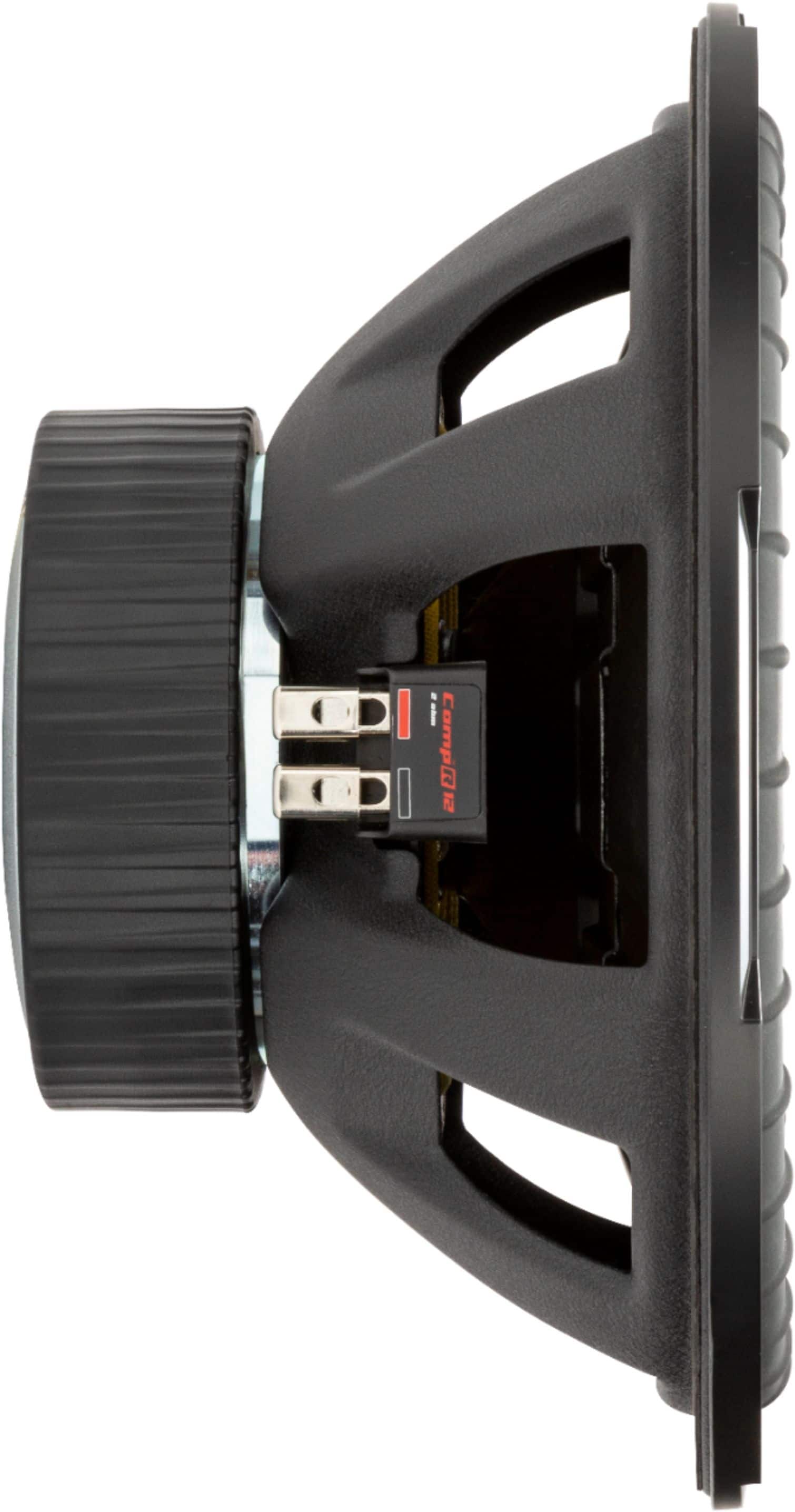 Alt View 13. KICKER - CompR 12" Dual-Voice-Coil 2-Ohm Subwoofer - Black.