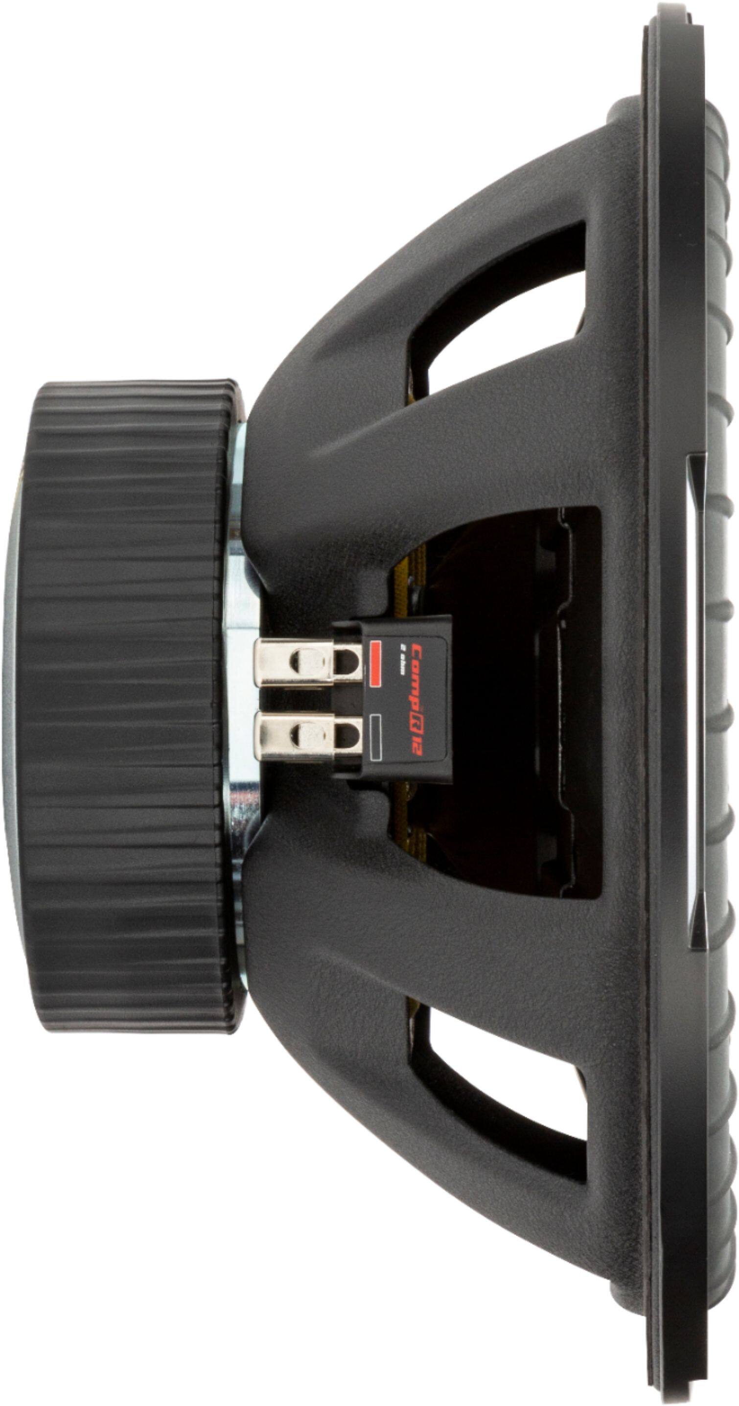 Alt View 13. KICKER - CompR 12" Dual-Voice-Coil 2-Ohm Subwoofer - Black.
