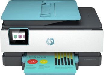 HP - OfficeJet Pro 8035e Wireless All-In-One Inkjet Printer with up to 12 months of Instant Ink Included with HP+ - Oasis - Front_Zoom