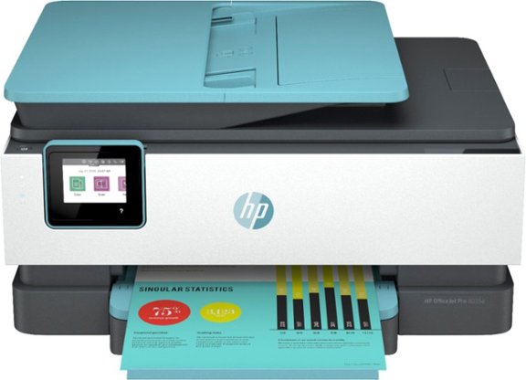 HP - OfficeJet Pro 8035e Wireless All-In-One Inkjet Printer with up to 12 months of Instant Ink Included with HP+ - Oasis