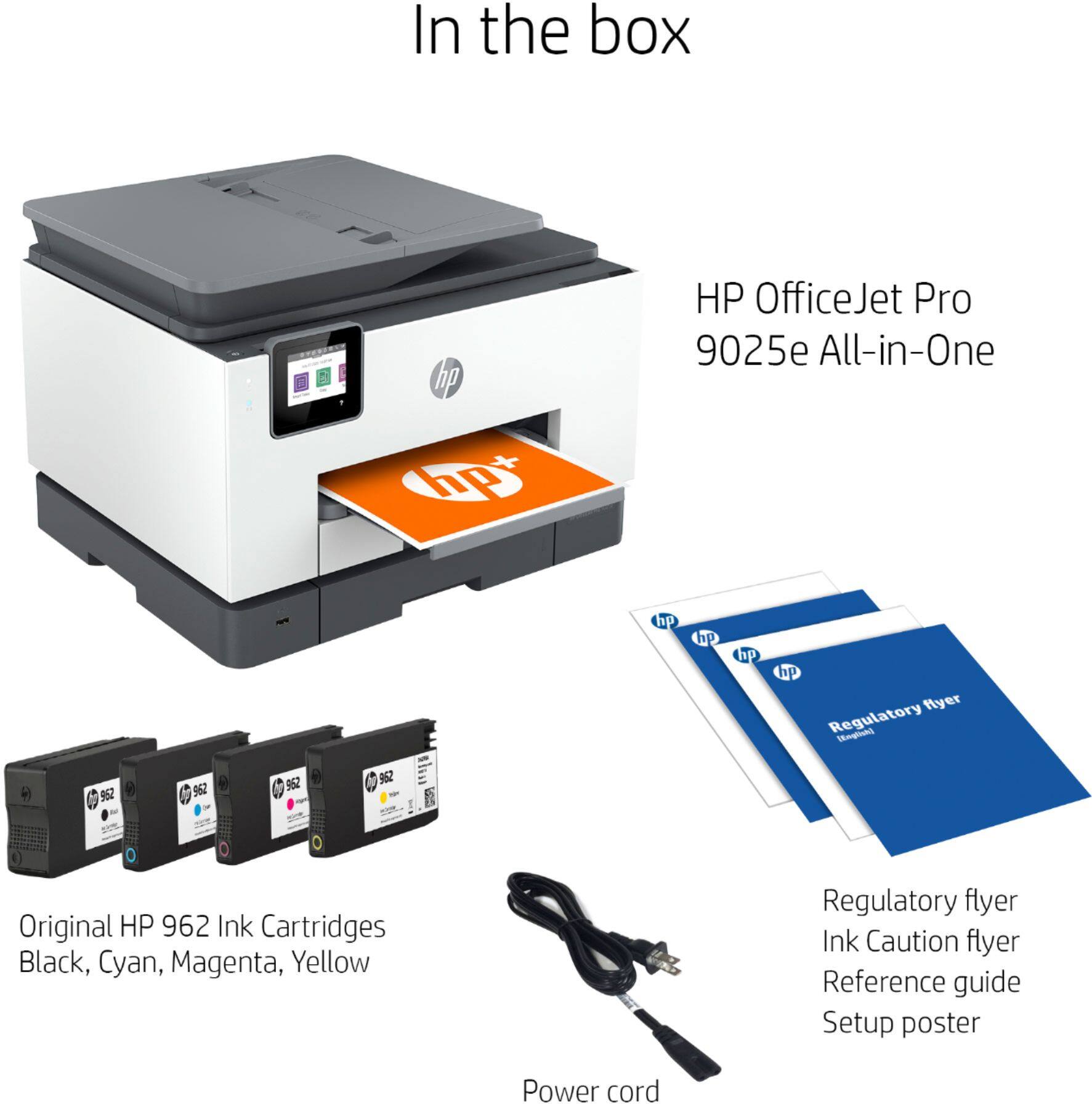 HP OfficeJet Pro 9125e All-in-One – Certified Refurbished, Print/Copy/Scan/Fax