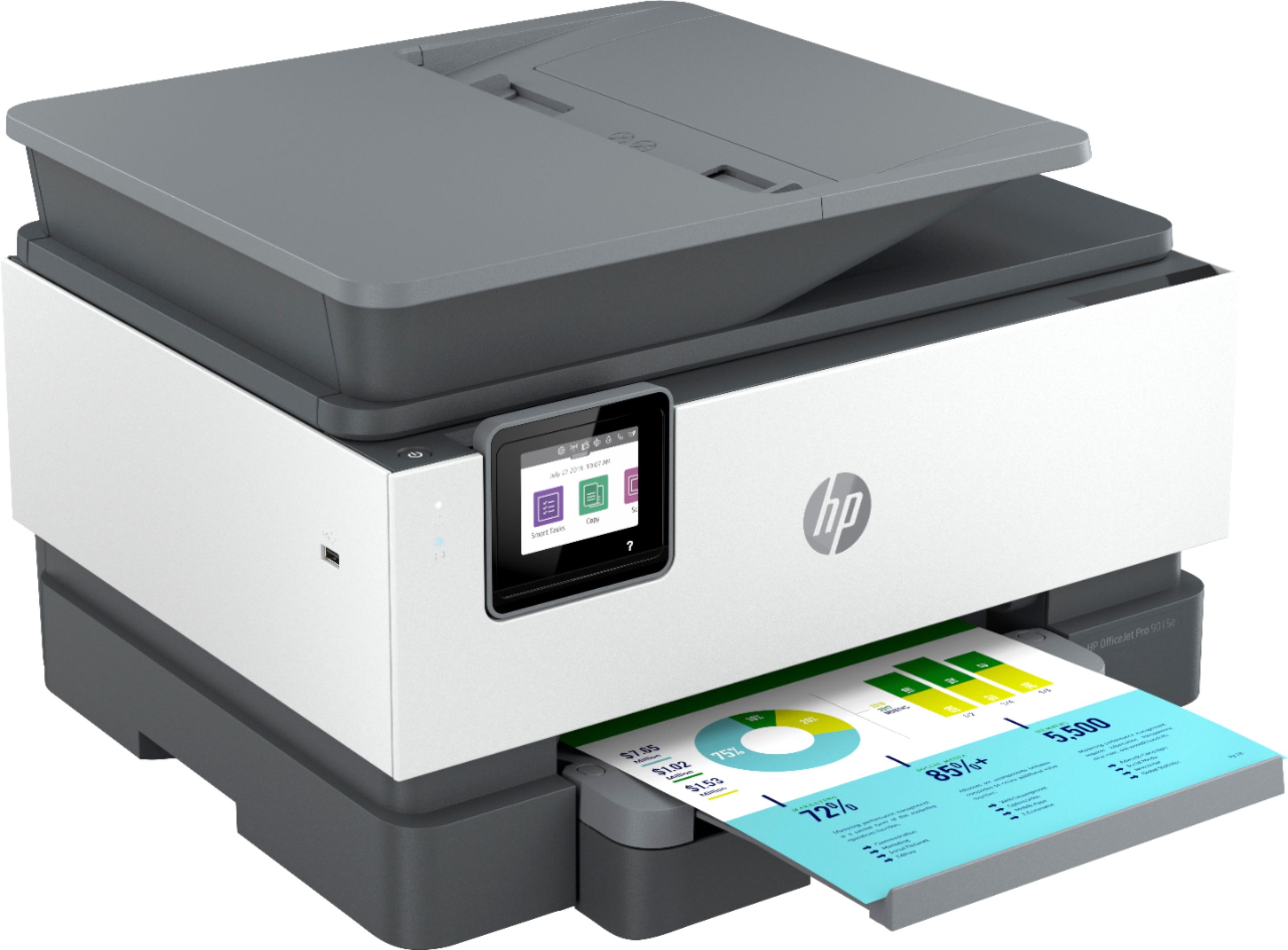 skibsbygning Hver uge Luske HP OfficeJet Pro 9015e Wireless All-In-One Inkjet Printer with 6 months of  Instant Ink Included with HP+ White OJP 9015e - Best Buy