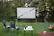 Front. Devos Outdoor - OEG Screens 120" Outdoor Projector Screen - Silver.