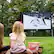 Alt View 12. Devos Outdoor - OEG Screens 144" Outdoor Projector Screen - Silver.