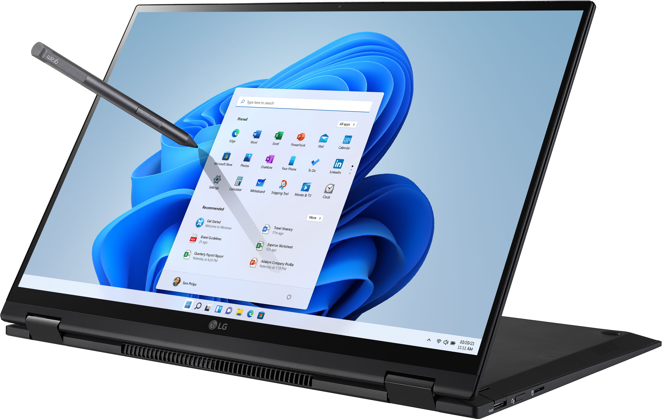 LG gram 2-in-1 16” WQXGA Laptop – Intel Core i7 – 16GB RAM – 1TB NVMe Solid State Drive – Black